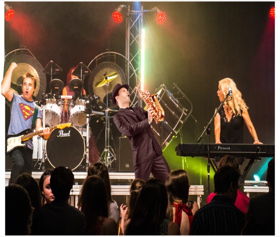 Party band performing