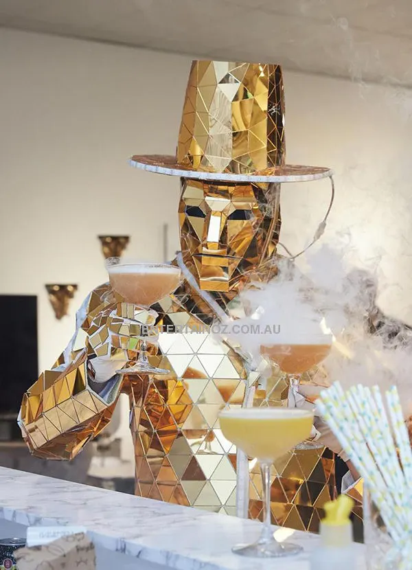 24k Gold LED Mirror Man