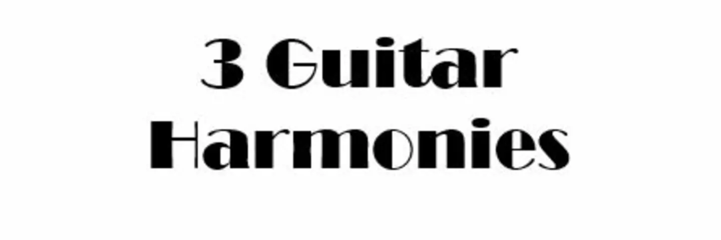 3 Guitar Harmonies