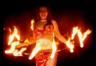 Flaming Hula Hoops