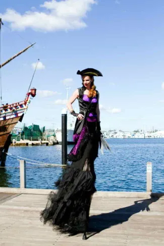 Gypsy Trix Pirate Stilt Walker